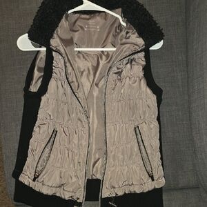 Calvin Klein Black and Cream Vest